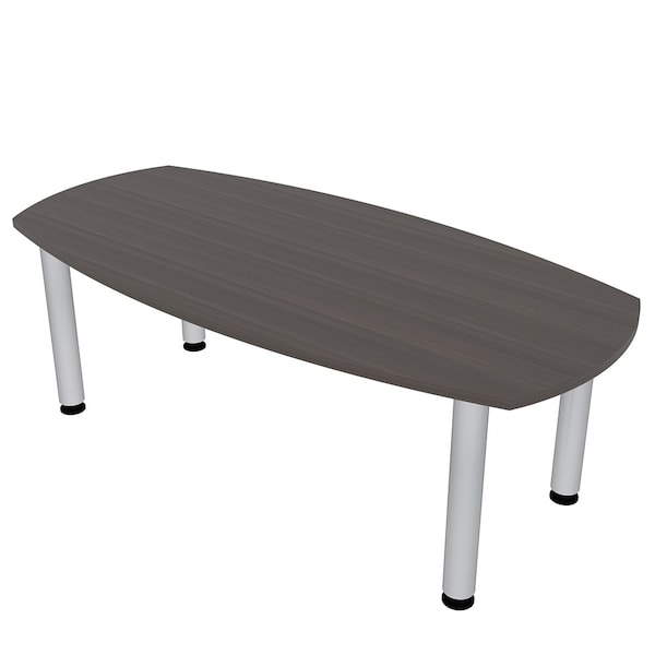 33.5 in W, 59.5 in L, 29 in H, Engineered Wood Top, Brown